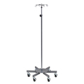 Clinton Six-Leg, 4-Hook Infusion Pump Stand, 26" Diameter IV-334